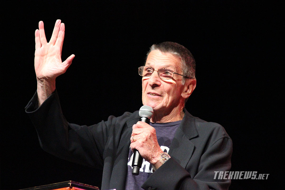Nimoy discusses the origin of the Vulcan salute