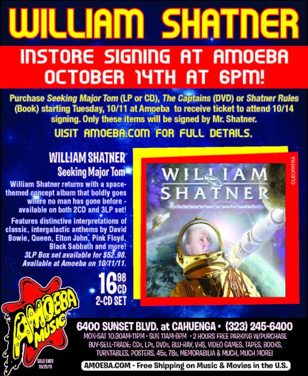 William Shatner at Amoeba Records