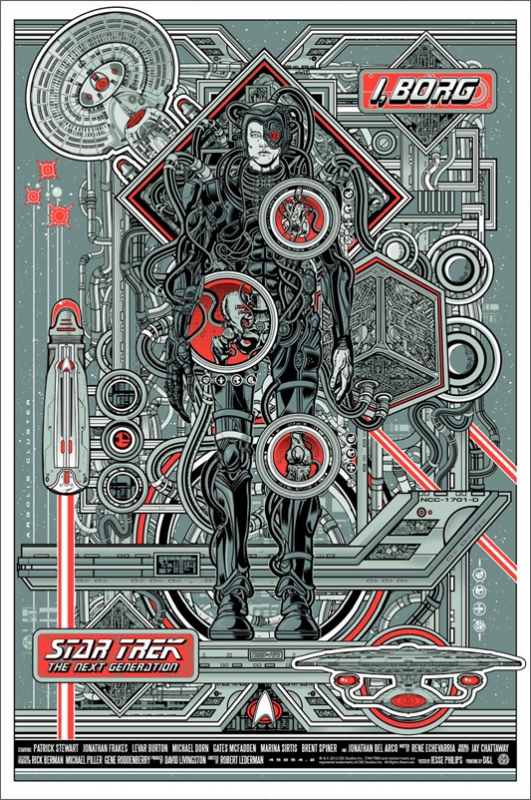 I, Borg Metallic Poster