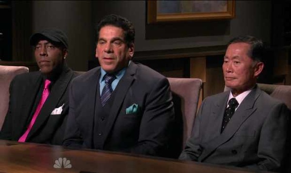 Arsenio Hall, Lou Ferigno and Takei on NBC’s “Celebrity Apprentice”