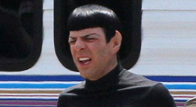 Even More Leaked Photos of Zachary Quinto from the Star Trek Sequel Set
