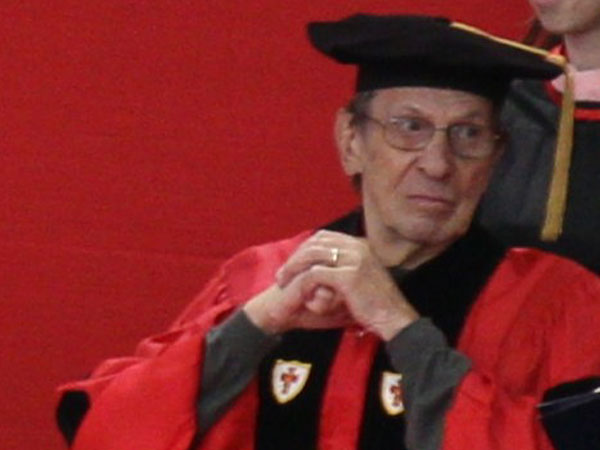 Leonard Nimoy at Boston University’s 2012 Convocation Ceremony