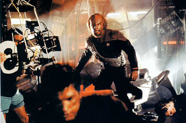 Dorn filming Star Trek: First Contact