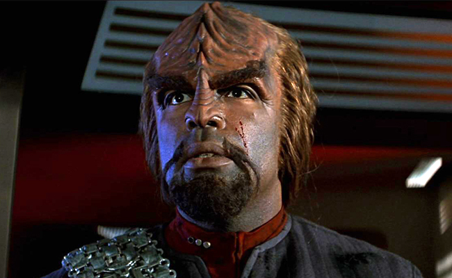 Michael Dorn as Worf in Star Trek: First Contact