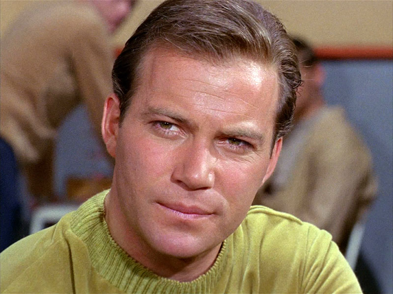 Shatner as Kirk in “Where No Man Has Gone Before”
