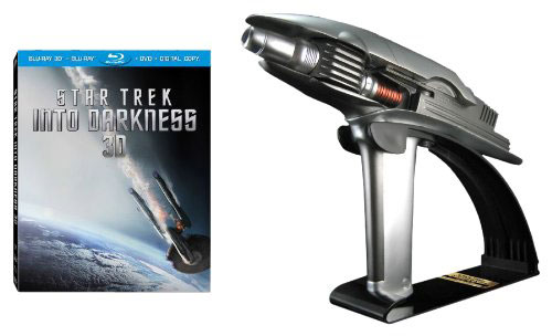 Star Trek Into Darkness on Blu-ray 3D and Starfleet phaser from Best Buy