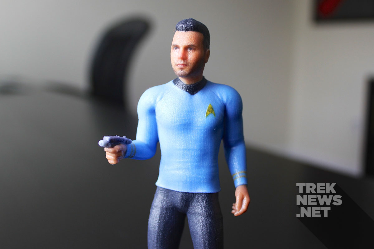 Custom 3D printed Star Trek figures from Cubify