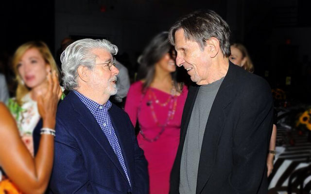 Star Trek & Star Wars Collide As Leonard Nimoy Meets George Lucas