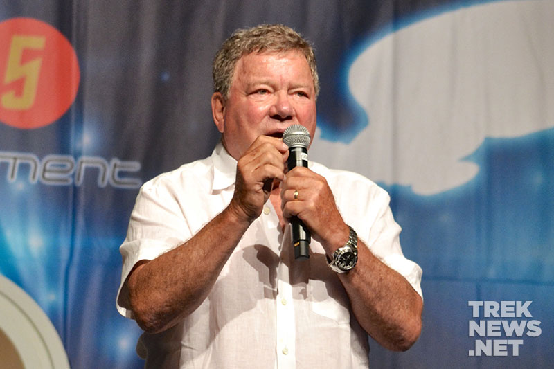 William Shatner on stage at STLV 2015