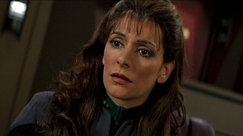 Marina Sirtis as Commander Deanna Troi