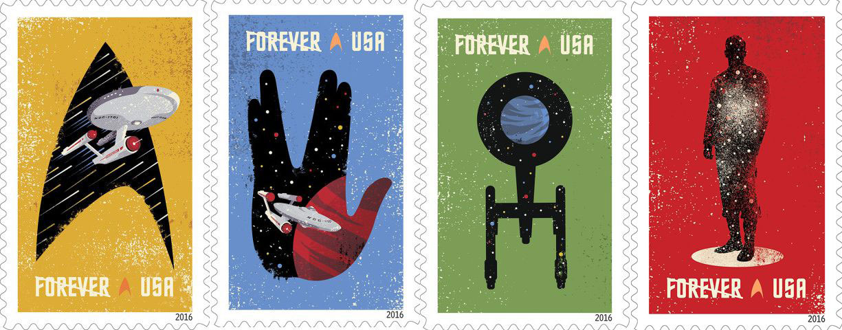 2016 USPS Star Trek stamps