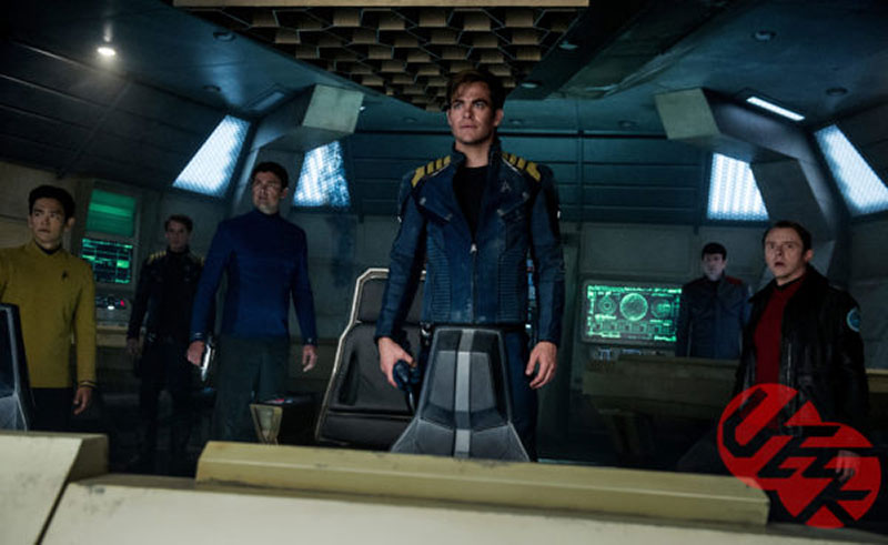 Chris Pine as Kirk and the crew of the Enterprise