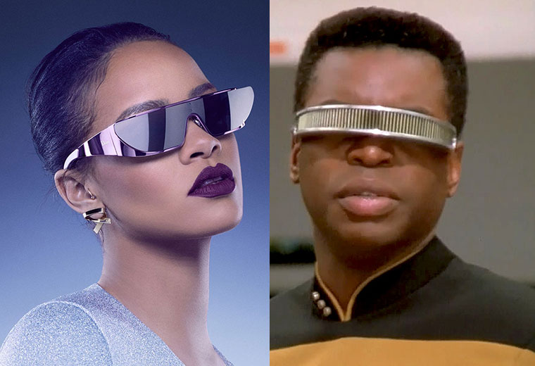 Rihanna’s New Sunglasses Line Inspired By TNG’s Geordi LaForge
