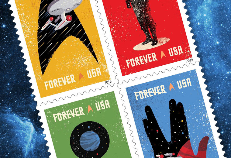 STAR TREK Forever Stamps Launching In The US On Sept. 2