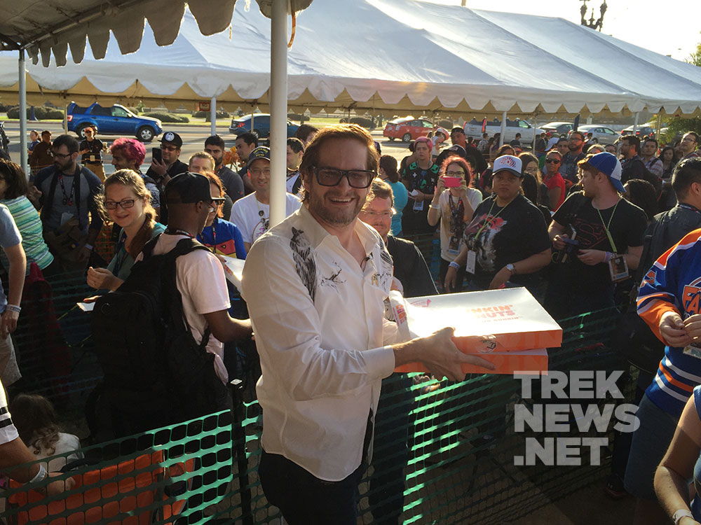 Bryan Fuller delivers Dunkin Donuts to fans at San Diego Comic-Con 2016