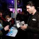 Zachary Quinto signs autographs for fans