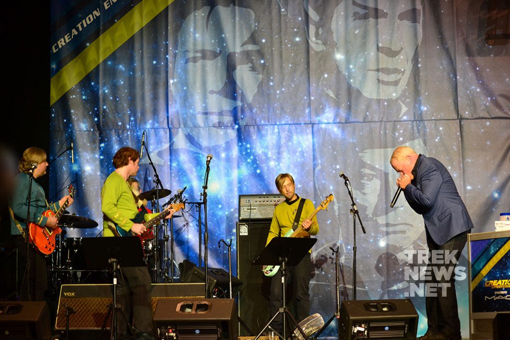 Neal McDonough performs with Five Year Mission