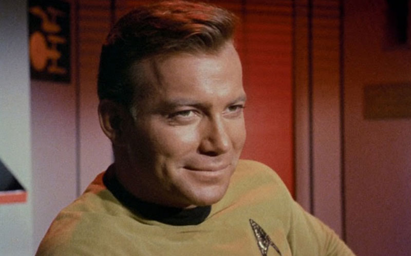 William Shatner as Kirk (photo: CBS Home Entertainment)