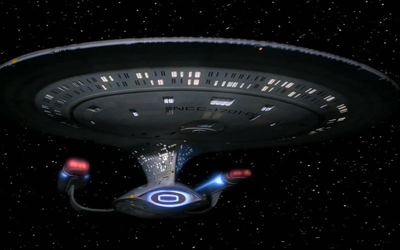 The Enterprise D, as seen on Star Trek: The Next Generation (photo: CBS Home Entertainment)