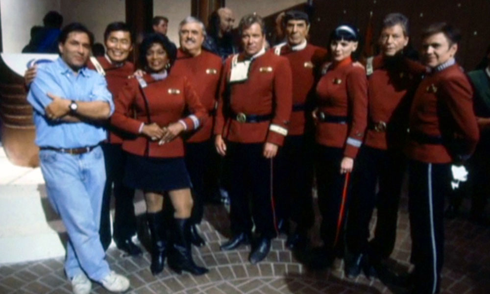Director Nicholas Meyer and the cast of Star Trek VI
