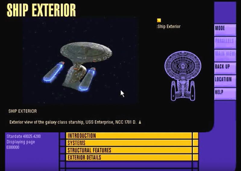Enterprise NCC-1701-D, from the Star Trek TNG Interactive Technical Manual