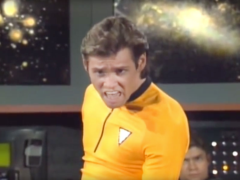Jim Carrey as Captain Kirk on Saturday Night Live