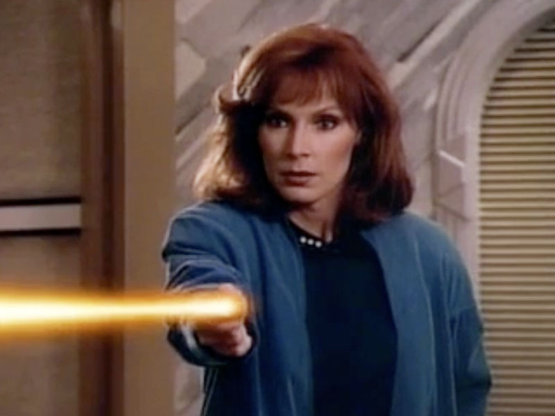 Gates McFadden as Beverly Crusher on Star Trek: The Next Generation