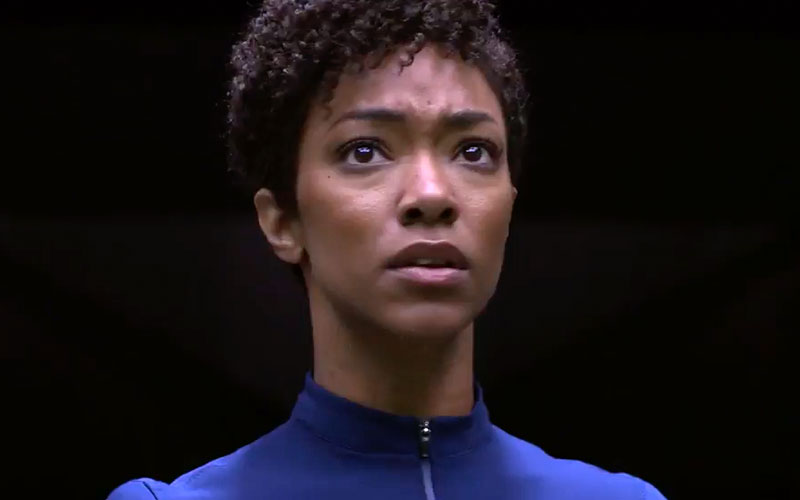 Sonequa Martin-Green as Michael Burnham, on Star Trek Discovery