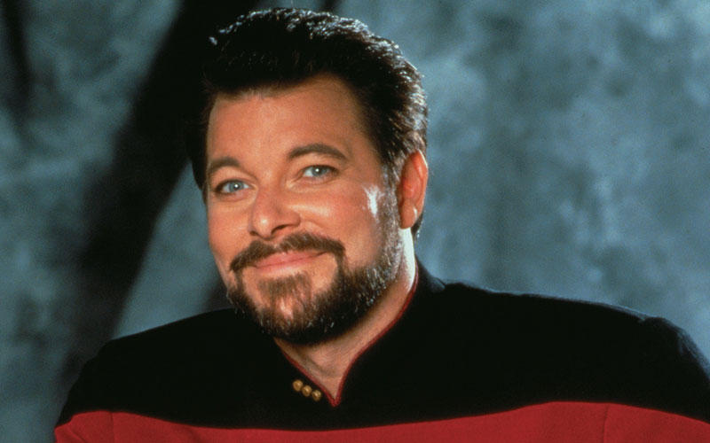 Jonathan Frakes as Commander Will Riker on Star Trek: The Next Generation