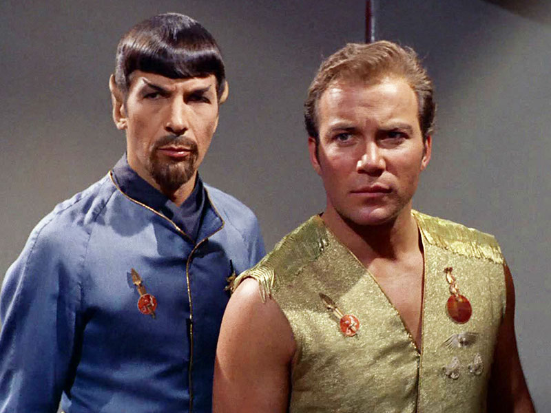 Spock and Kirk in the Original Series episode “Mirror, Mirror”