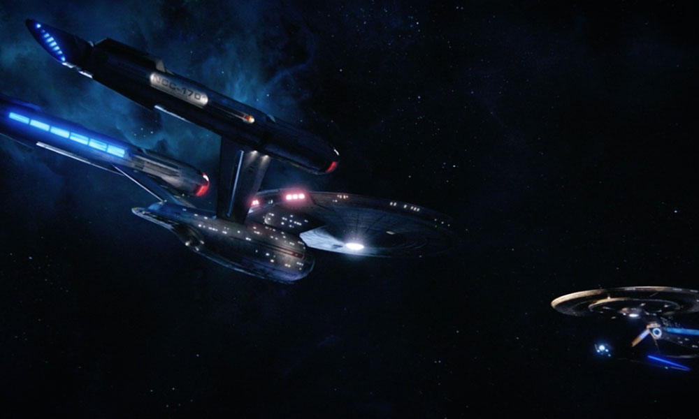 The USS Discovery meets the USS Enterprise