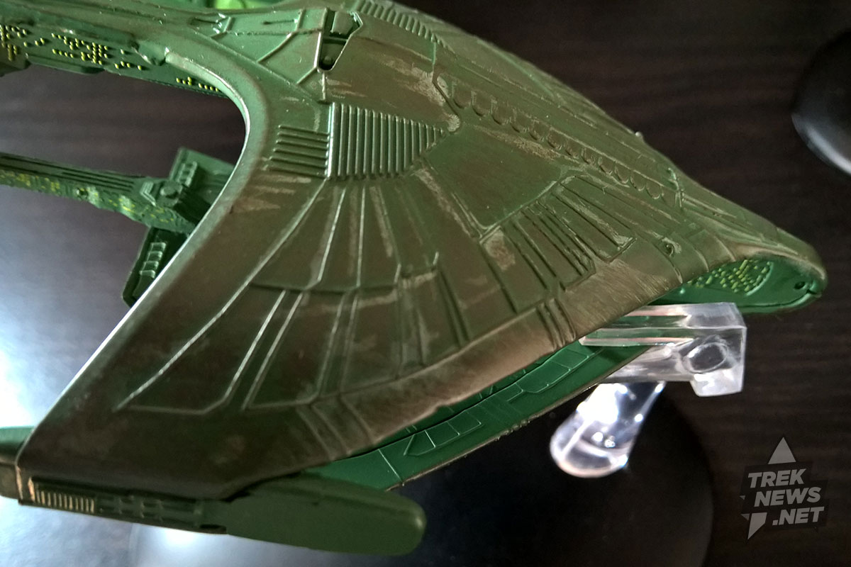Romulan Warbird. Note the hull scarring.