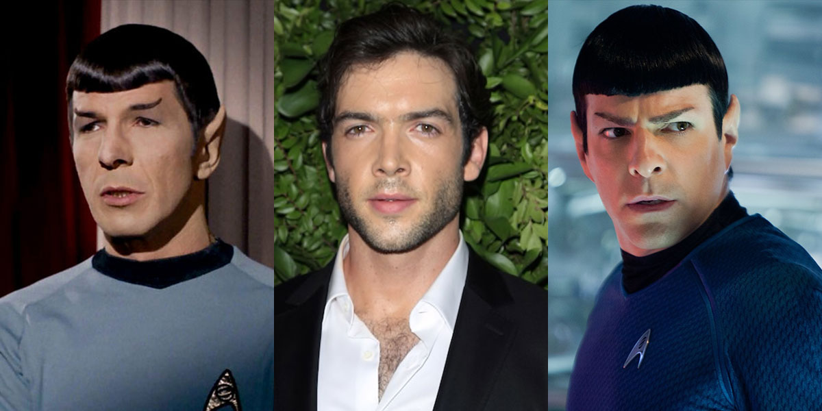 The Spocks: Leonard Nimoy, Ethan Peck and Zachary Quinto