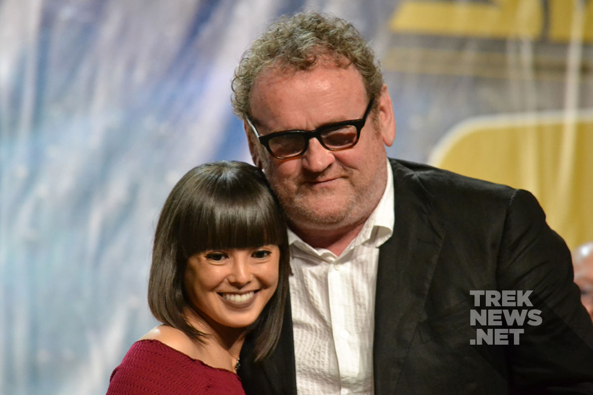 Hana Hatae and Colm Meaney