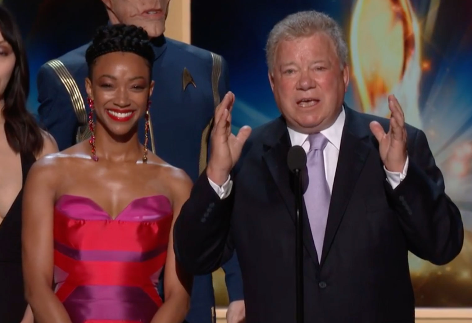 WATCH: William Shatner, Sonequa Martin-Green, Star Trek Alums Accept Emmy Award