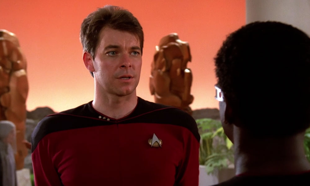 Frakes as Cmdr. William Riker in the Star Trek: The Next Generation premiere “Encounter at Farpoint”