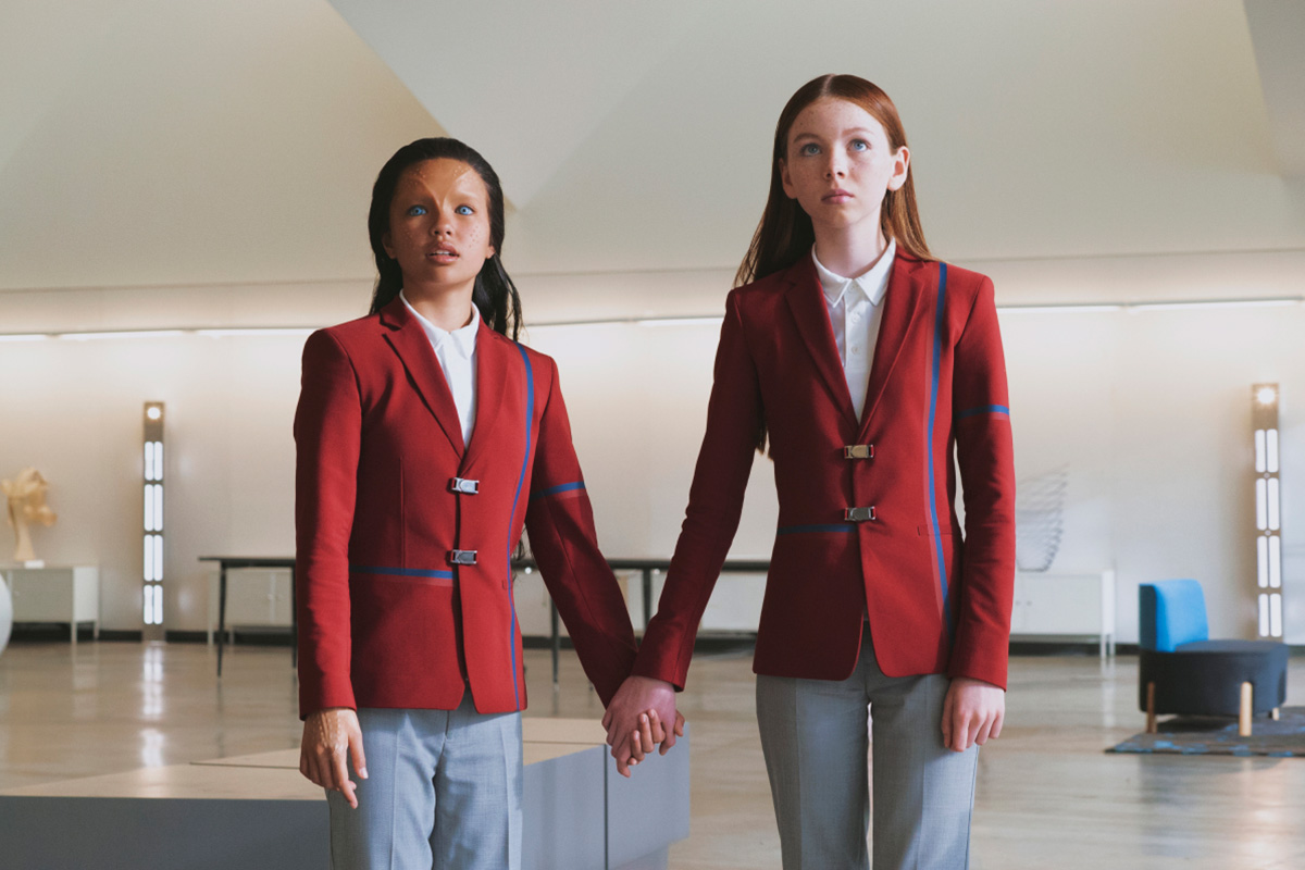 Ilamaria Ebrahim and Sadie Munrie as Kima and Lil in Star Trek: Short Treks “Children of Mars”