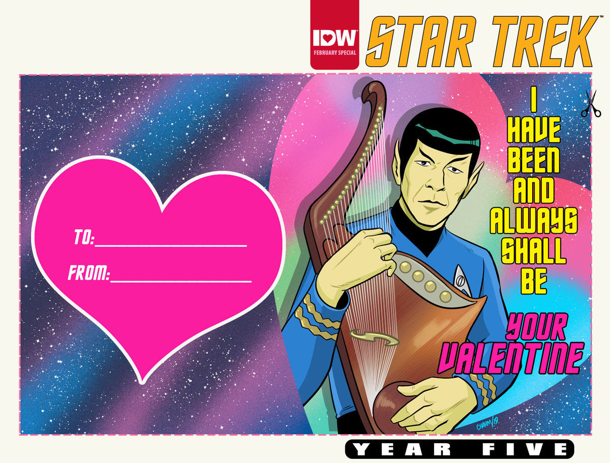 Variant Cover of STAR TREK YEAR FIVE: VALENTINE’S DAY SPECIAL