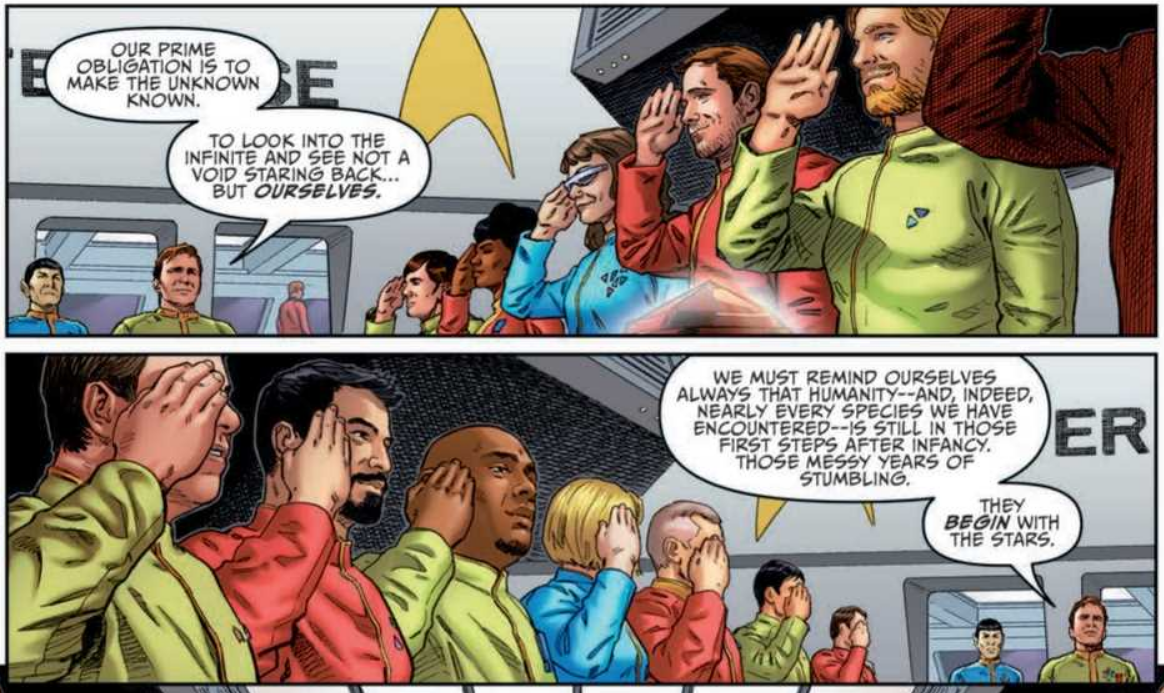 Art from STAR TREK: YEAR FIVE #22 by Stephen Thompson and Charlie Kirchoff