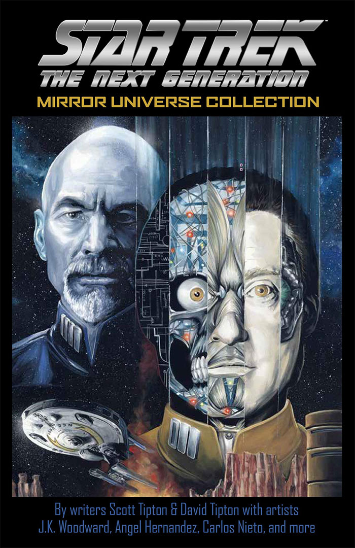 STAR TREK: THE NEXT GENERATION MIRROR UNIVERSE COLLECTION – Set of graphic novels that cover MIRROR BROKEN, THROUGH THE MIRROR, TERRA INCOGNITA