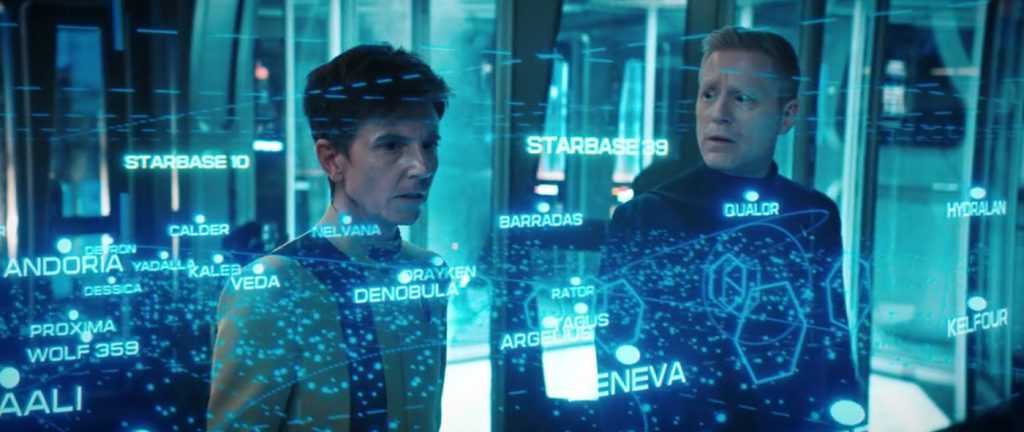 Tig Notaro as Jett Reno and Anthony Rapp as Stamets
