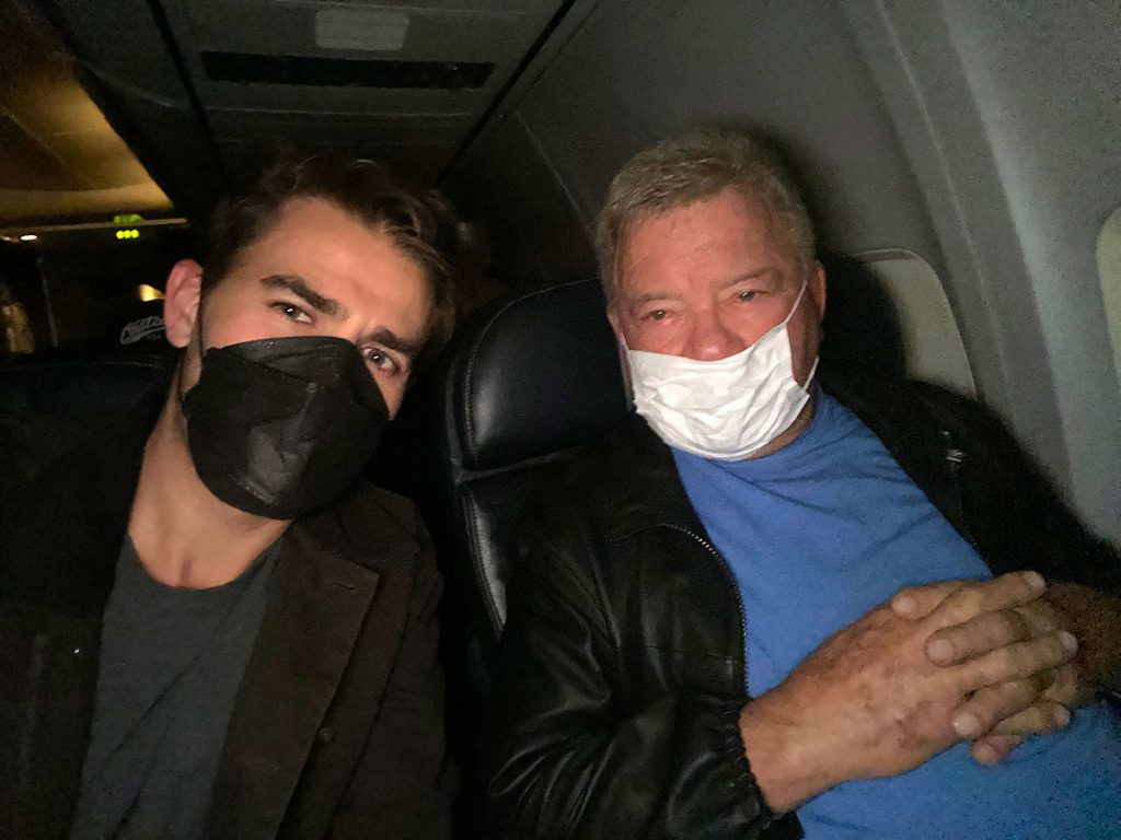 Paul Wesley with William Shatner