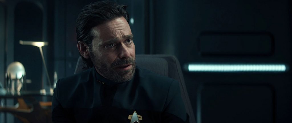 James Callis as the Starfleet psychologist