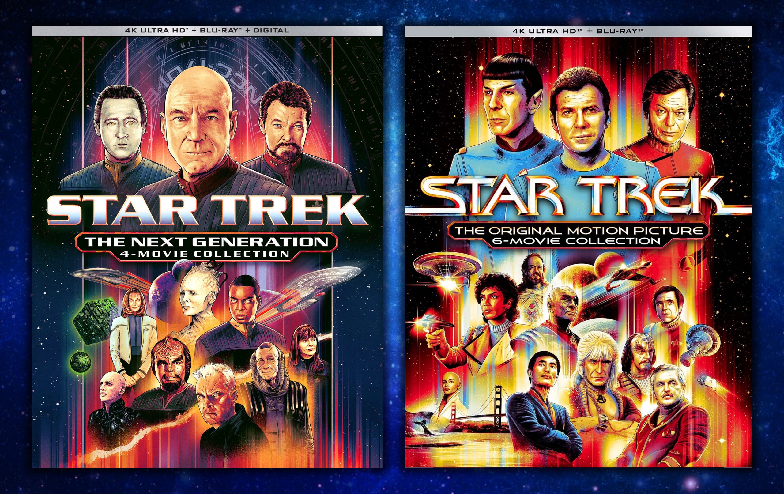 Star Trek: The Next Generation – 4-Movie Collection and Star Trek: The Original Motion Picture 6-Movie Collection