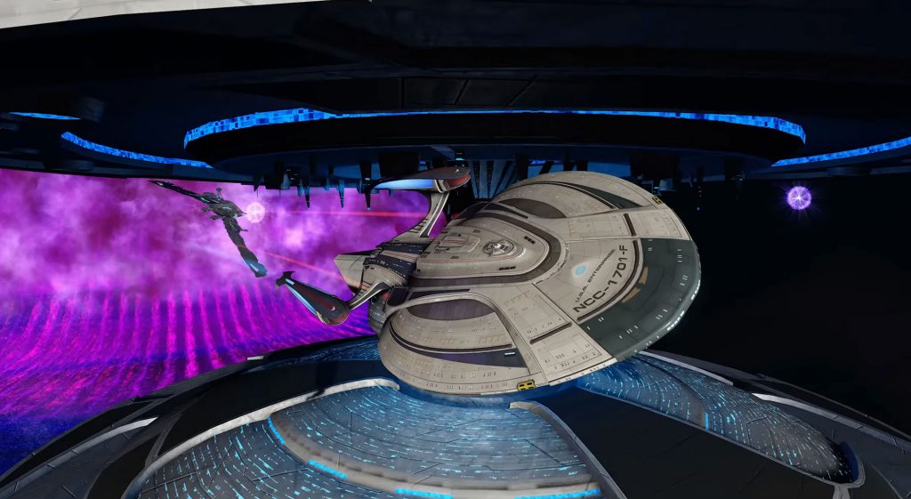 The Enterprise-F in Star Trek Online: Refractions